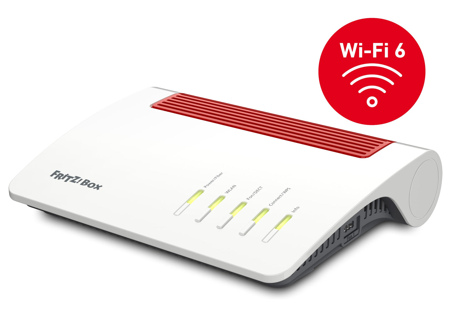 FRITZ!Box 5590 Fiber | Router für einen Glasfaseranschluss (Wi-Fi 6, bis 2.400 MBit/s (5 GHz) und 1.200 MBit/s (2,4 GHz), WLAN Mesh, DECT-Basis, 2,5-Gigabit-LAN-Port, geeignet für Deutschland)