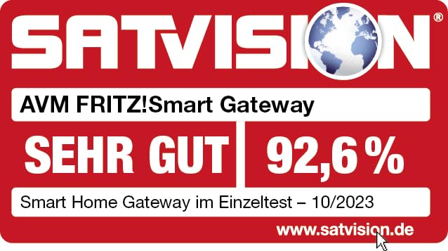 FRITZ!Smart Gateway: Einfache Anbindung von Zigbee- und DECT-ULE-Smart-Home-Geräten, Matter-Bridge-Funktion, Erweiterung der Geräteanzahl im Smart Home und stabile Verbindung über WLAN/LAN