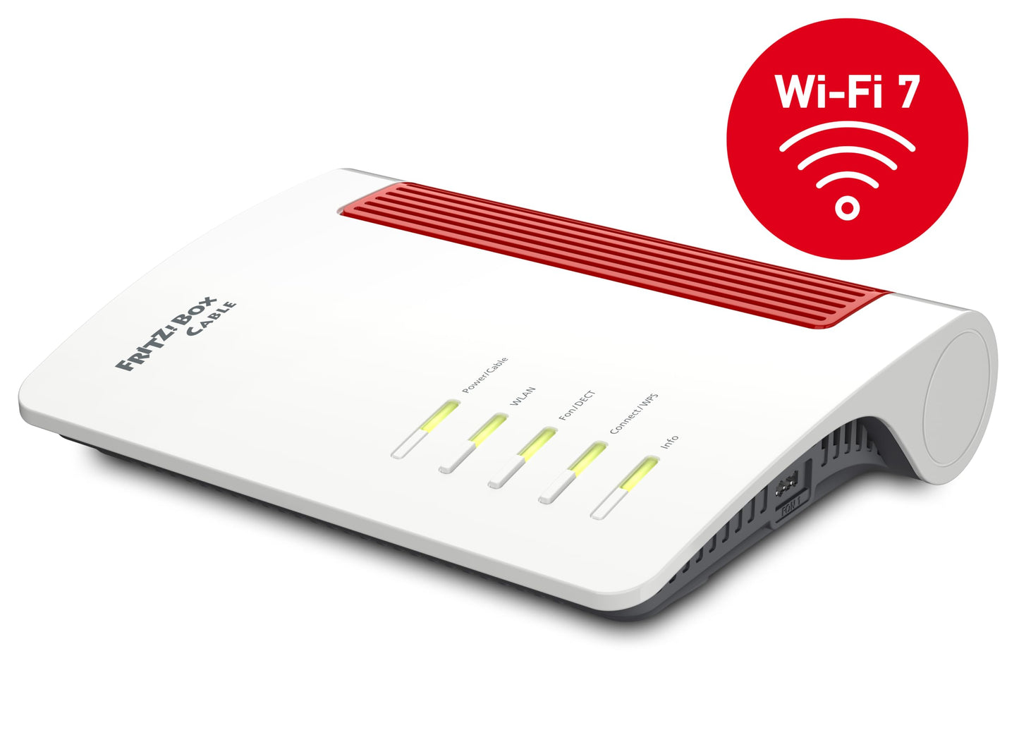 FRITZ!Box 6670 Cable | Router für einen Kabelanschluss (DOCSIS-3.1-Kabelmodem, 2x2 Wi-Fi 7 mit 2.880 MBit/s (5 GHz) und 688 MBit/s (2,4 GHz), Zigbee Integration 1 x 2,5 Gigabit-LAN-Port)