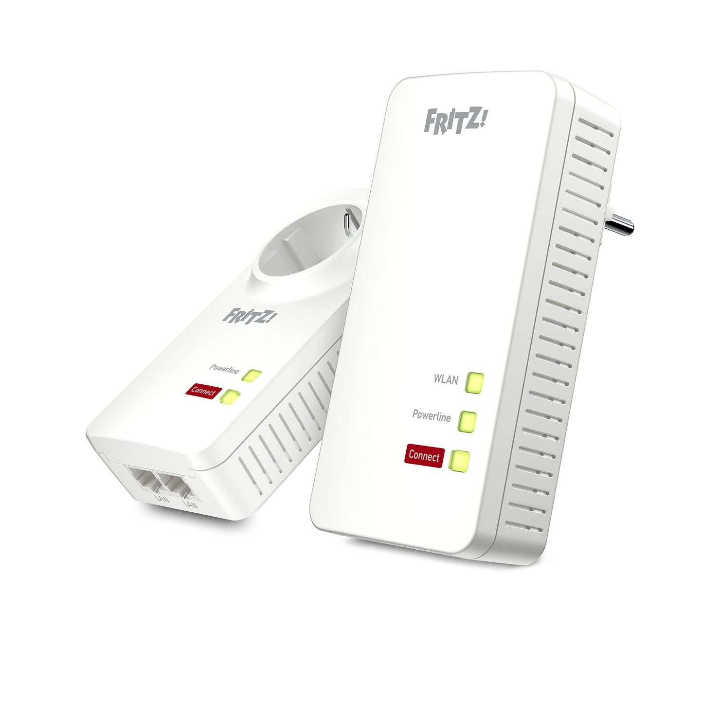 FRITZ!Powerline 1260/1220 WLAN Set (WLAN-Access Point, ideal für Media-Streaming oder NAS-Anbindungen, 1.200 MBit/s, deutschsprachige Version)